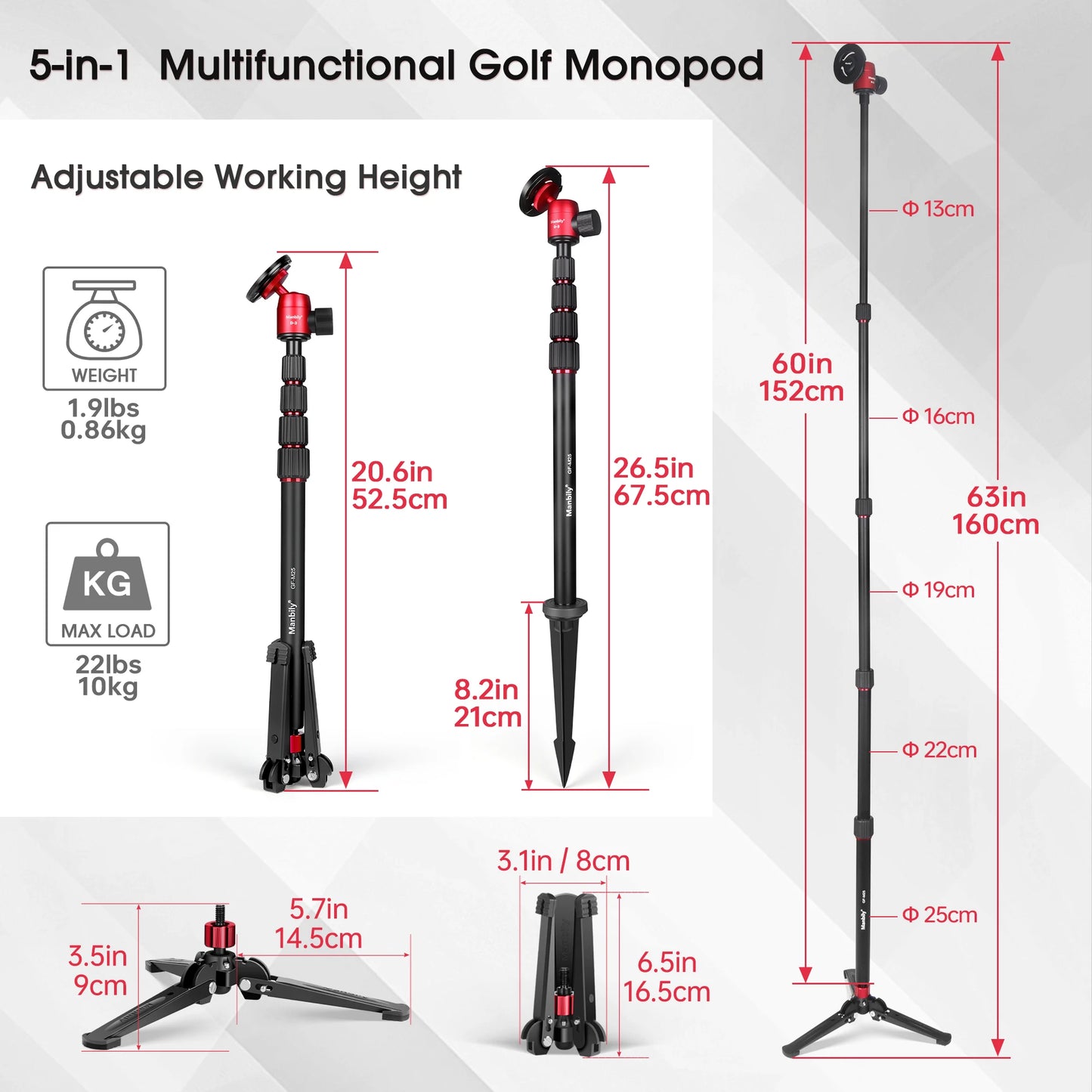⛳CaddyCam Pro™ Monopod